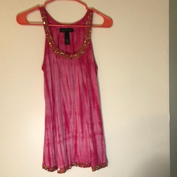 Pink & Gold Sequin Tank ❤️ - Picture 1 of 5